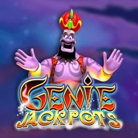 Genie Jackpots slot visual from Blueprint Gaming available on lucky7-casino.org