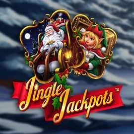 Jingle Jackpots online game logo by Dragon Gaming on lucky7-casino.org