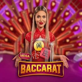 Mega Baccarat logo – Live Casino by Pragmatic Play at Lucky 7 Casino