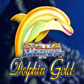 Dolphin Gold with Stellar Jackpots logo by Lightning Box Game at Lucky 7 Casino