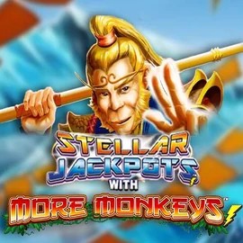 Stellar Jackpots with More Monkeys logo – Jackpots by Lightning Box Game at Lucky 7 Casino